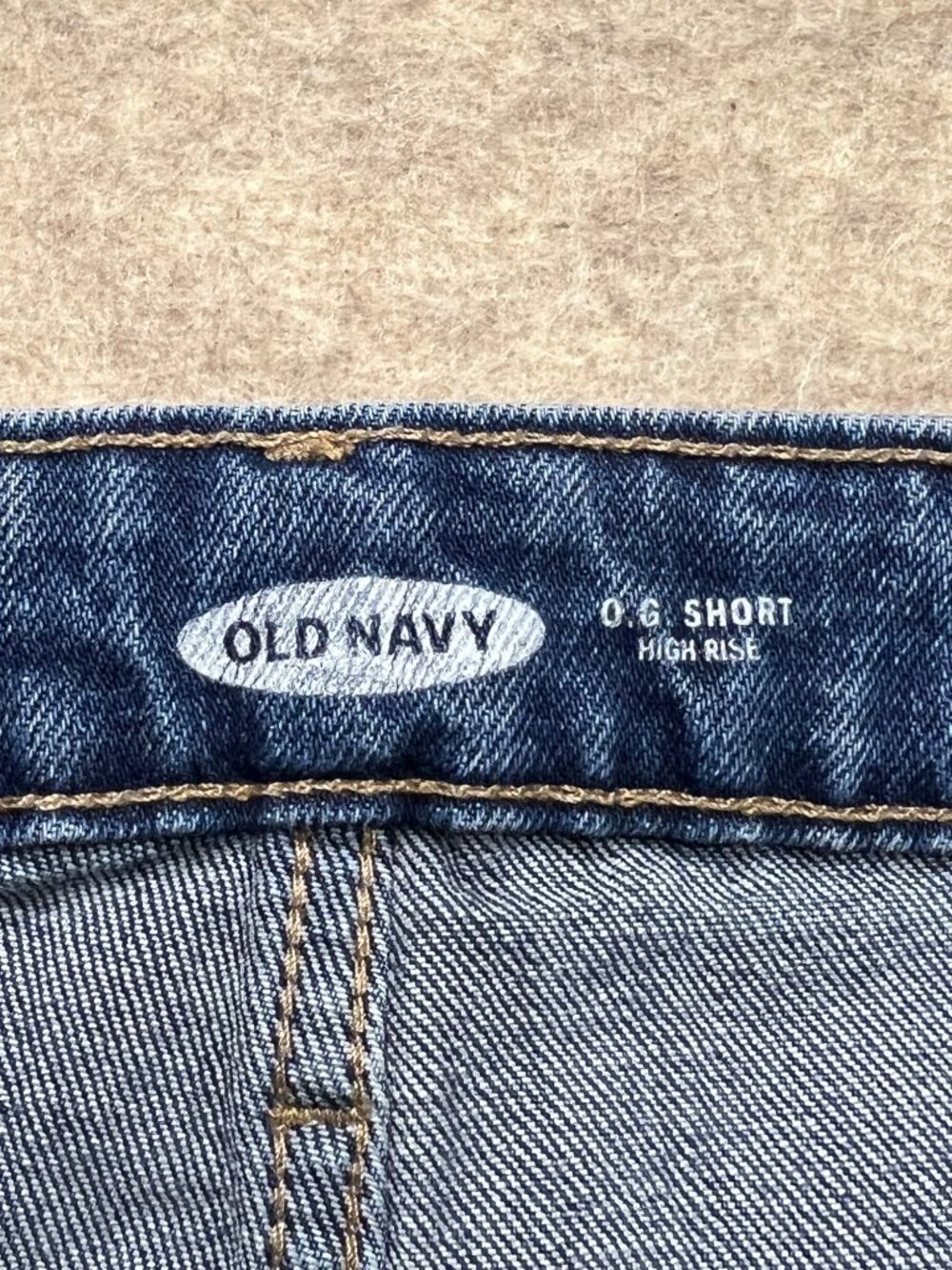 Old Navy O.G. Short High Rise Medium Wash Denim Jean Shorts Classic  18 - Picture 4 of 8